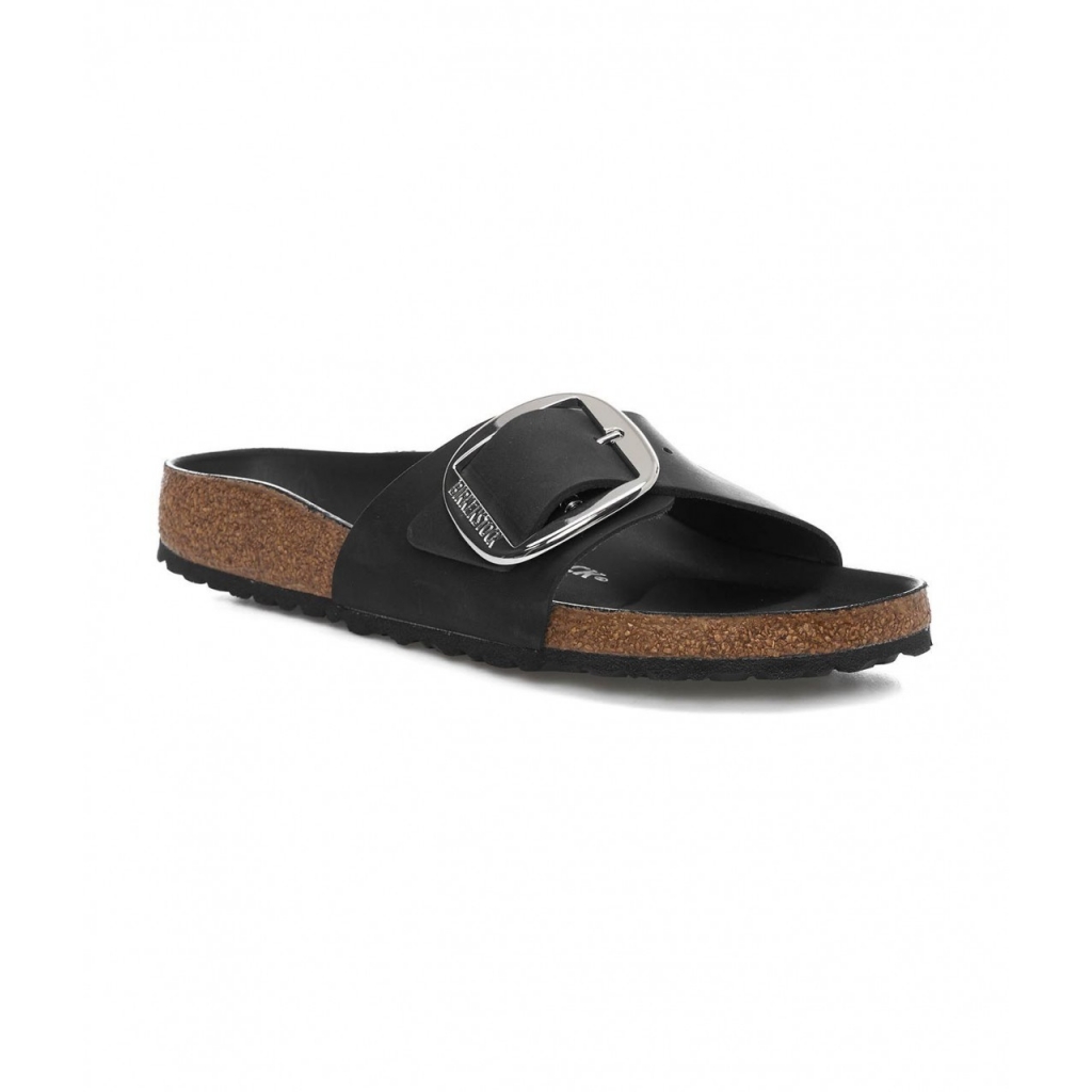 Madrid Big Buckle slides nero