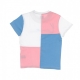 maglietta donna signature block tee LIGHT BLUE/ROSE/WHITE