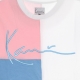 maglietta donna signature block tee LIGHT BLUE/ROSE/WHITE