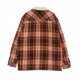 giacca coach jacket uomo chest signature flannel shirt jacket DARK RED