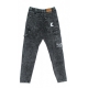 jeans uomo retro moon wash denim pants DARK GREY