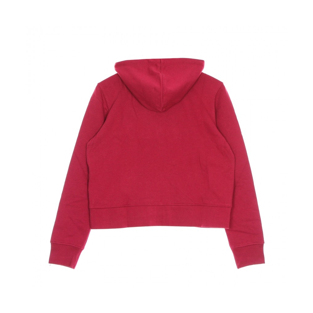 felpa cappuccio zip donna full zip hoodie PERSIAN RED