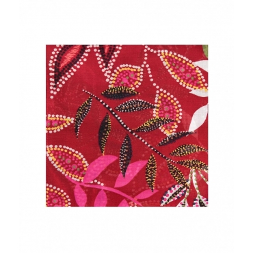 Sciarpa con stampa floreale rosso
