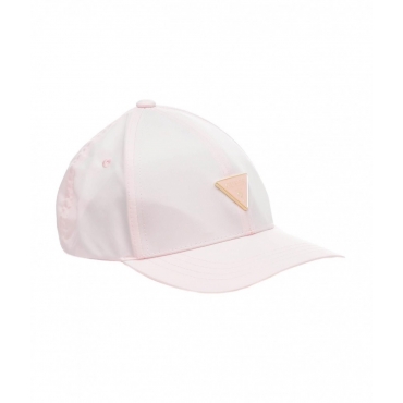 Cappello da baseball con logo rosa chiaro