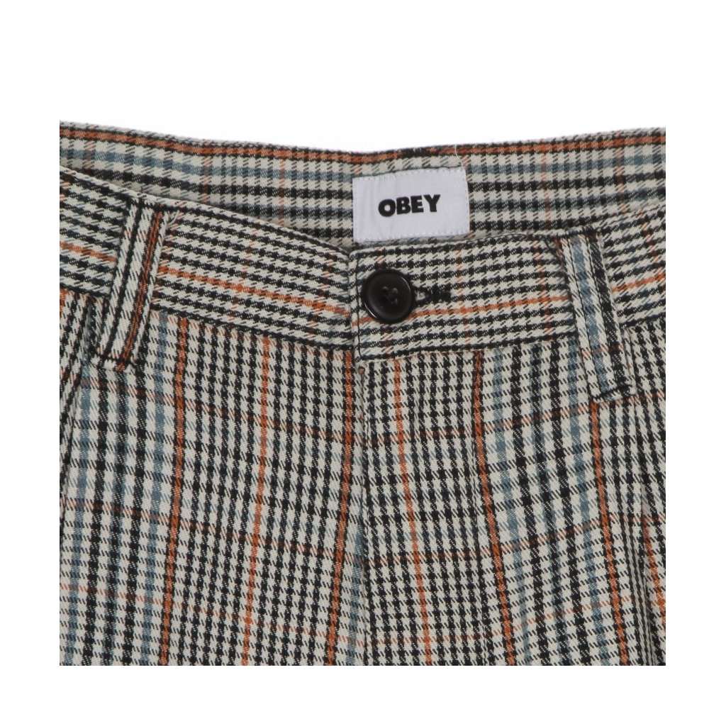 pantalone lungo uomo estate plaid pant GINGER