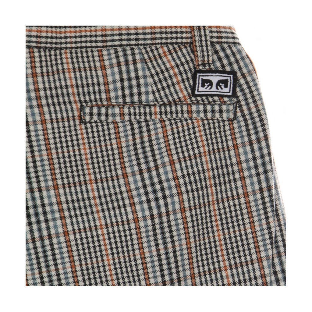 pantalone lungo uomo estate plaid pant GINGER