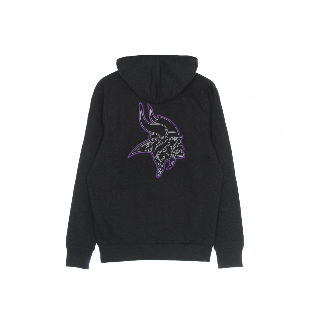 felpa cappuccio uomo nfl outline logo po hoodie minvik BLACK/ORIGINAL TEAM COLORS