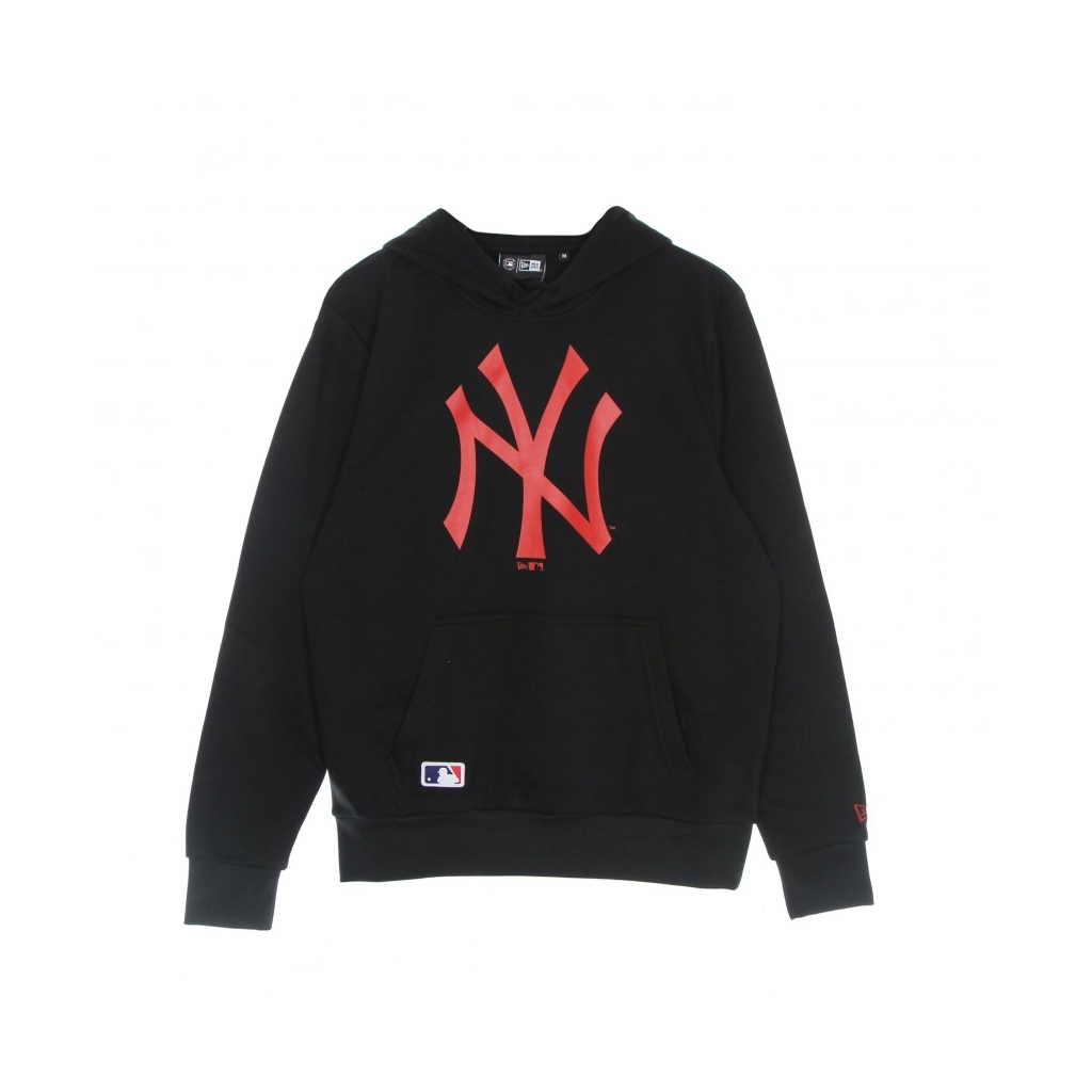 felpa cappuccio uomo mlb seasonal team logo hoodie neyyan BLACK/HOT RED