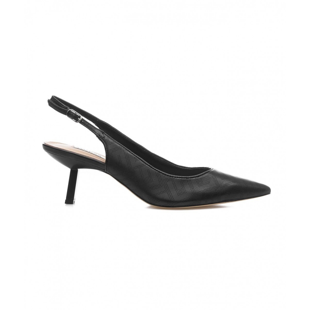 Slingbacks con dettaglio del logo nero