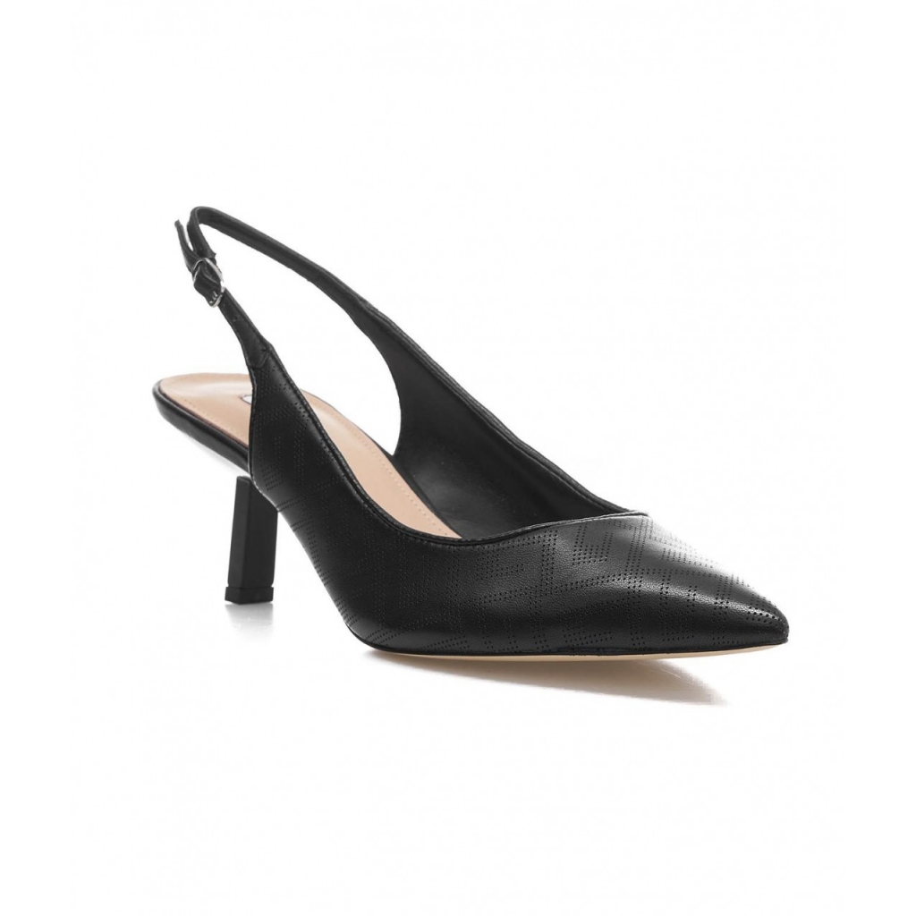 Slingbacks con dettaglio del logo nero