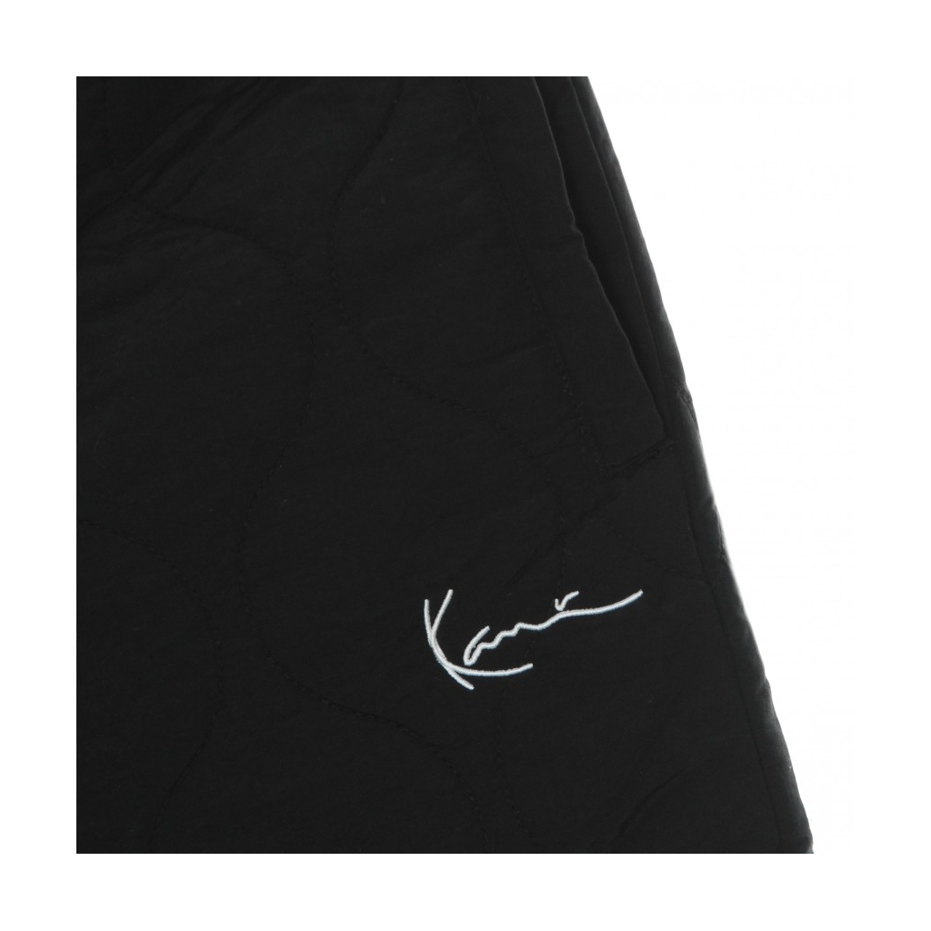 pantalone tuta uomo small signature quilted pants BLACK