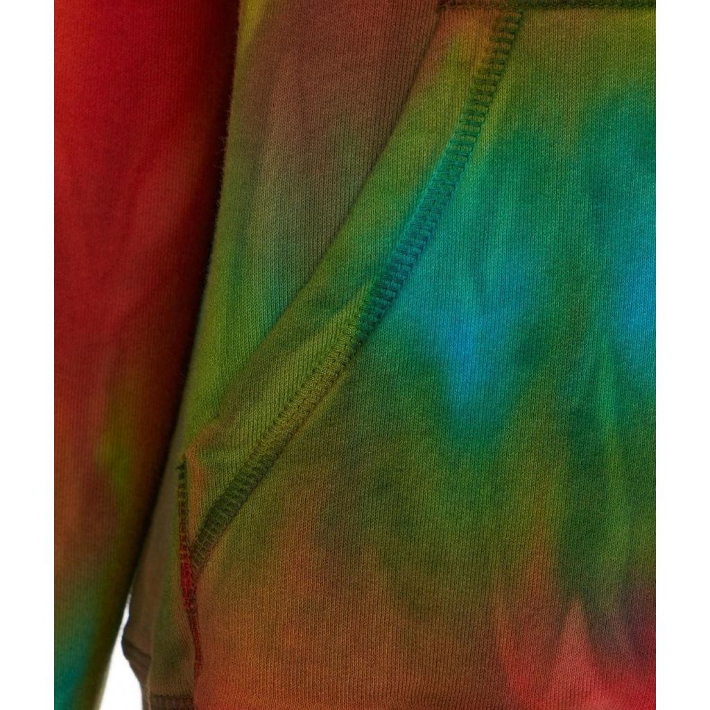 Hoodie in tie-dye multicolore