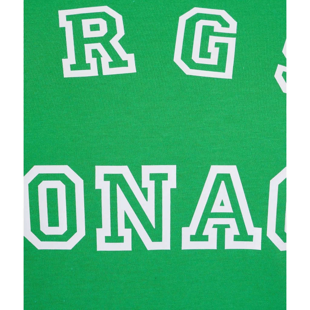 T-shirt con stampa logo Monaco verde