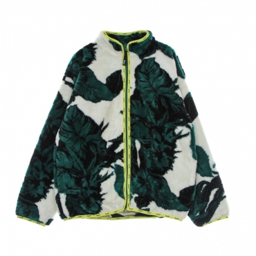 orsetto uomo sativa floral full zip sherpa NATURAL