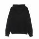 felpa cappuccio uomo playaz hoodie BLACK