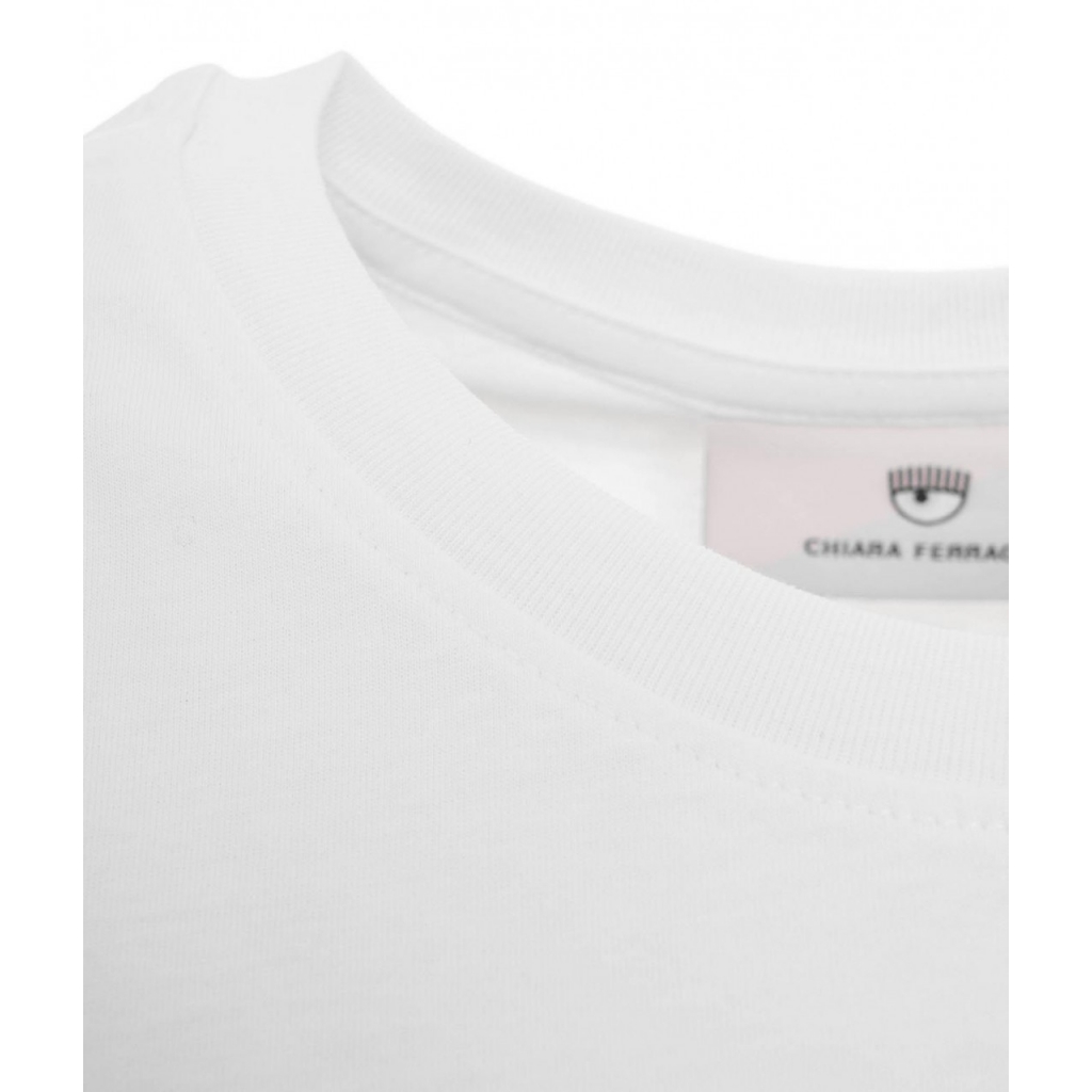 Farfetch Abbigliamento Top e t-shirt T-shirt T-shirt a maniche lunghe Bianco T-shirt a maniche lunghe con ricamo 