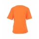 T-Shirt con ricamo logo arancione