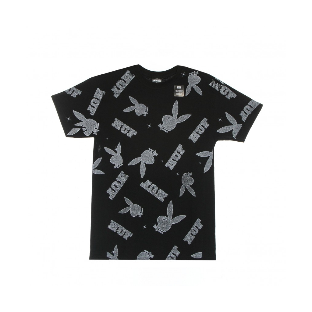 maglietta uomo vvs pattern tee x playboy BLACK