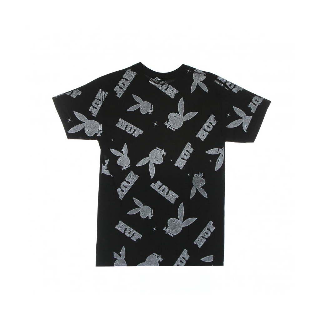 maglietta uomo vvs pattern tee x playboy BLACK