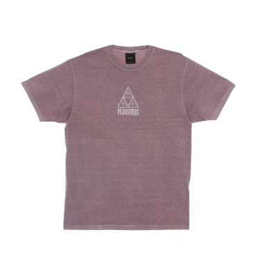 maglietta uomo huf dyed tee x pleasures PURPLE