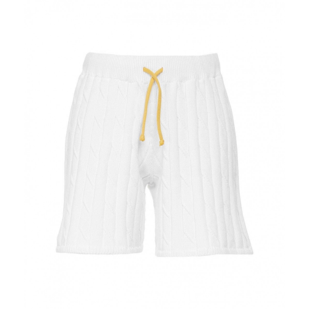 Shorts in maglia bianco