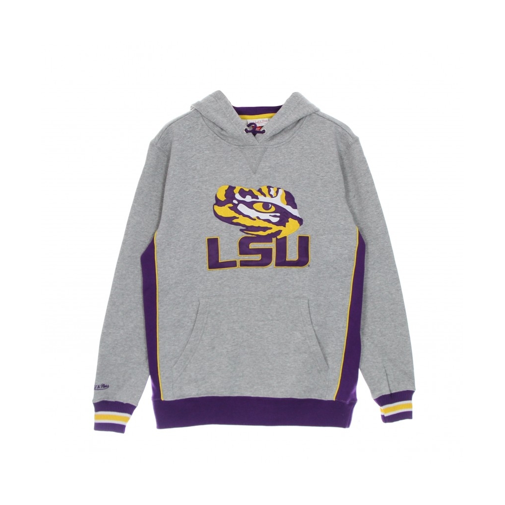 felpa cappuccio uomo ncaa pinnacle heavyweight fleece hoodie loutig PURPLE/YELLOW