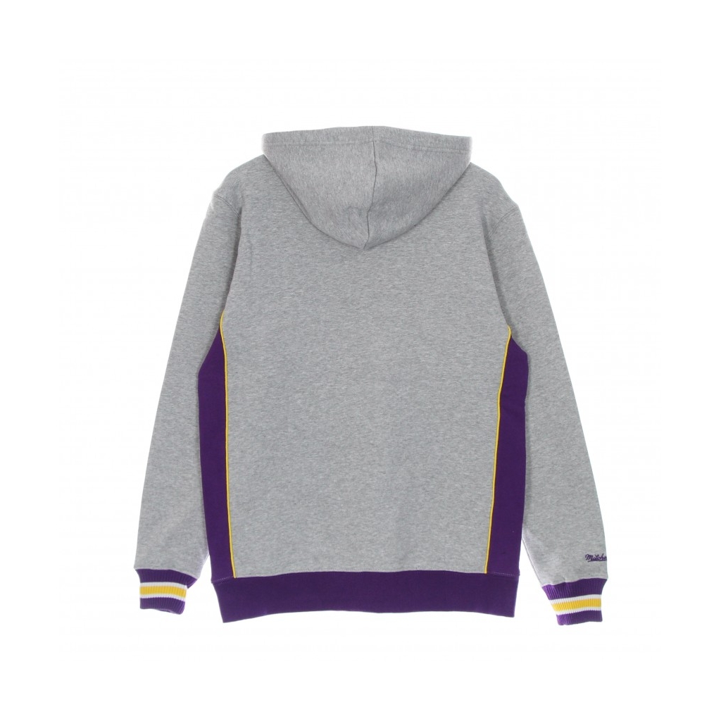 felpa cappuccio uomo ncaa pinnacle heavyweight fleece hoodie loutig PURPLE/YELLOW