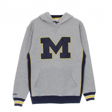 felpa cappuccio uomo ncaa pinnacle heavyweight fleece hoodie msuspa NAVY/YELLOW