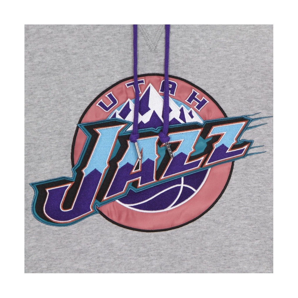 felpa cappuccio uomo nba pinnacle heavyweight fleece hoodie hardwood classics utajaz ORIGINAL TEAM COLORS