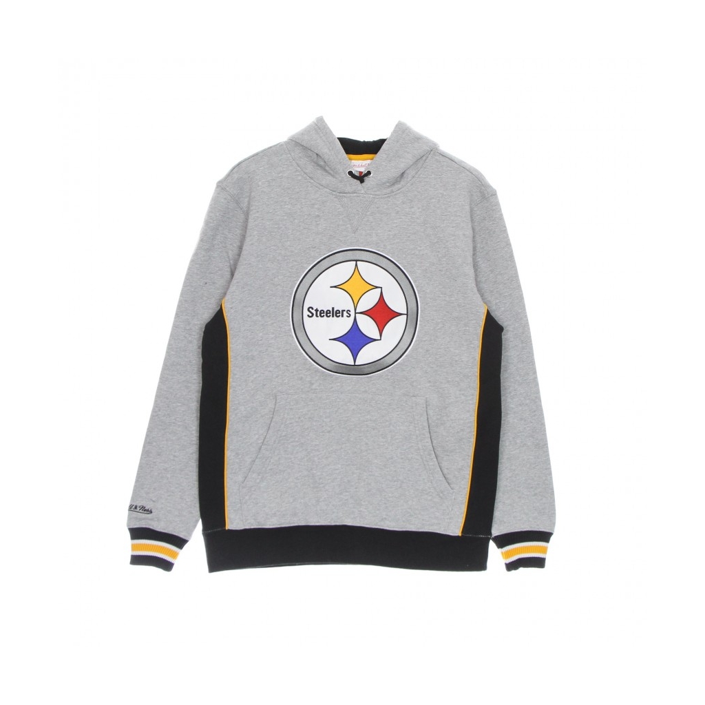 felpa cappuccio uomo nfl pinnacle heavyweight fleece hoodie pitste GREY HEATHER/ORIGINAL TEAM COLORS