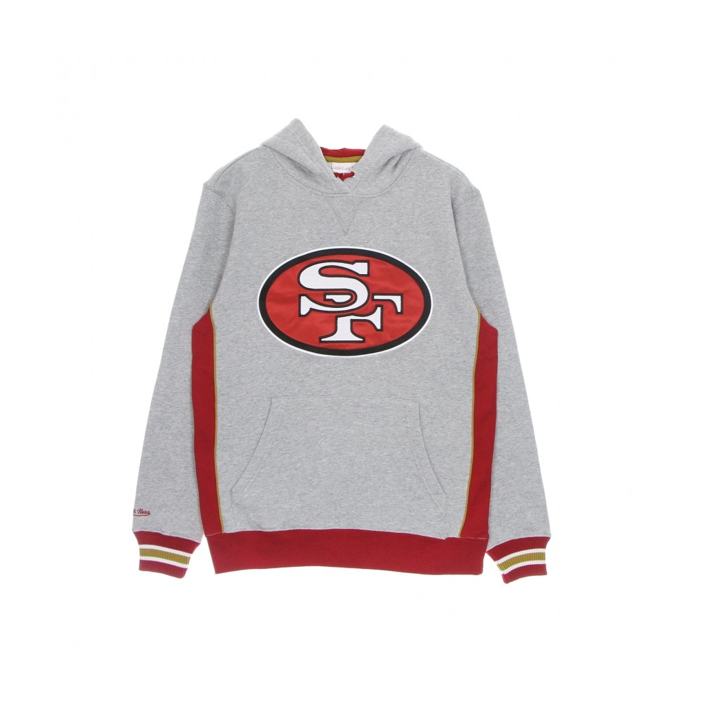 felpa cappuccio uomo nfl pinnacle heavyweight fleece hoodie seasea GREY HEATHER/ORIGINAL TEAM COLORS