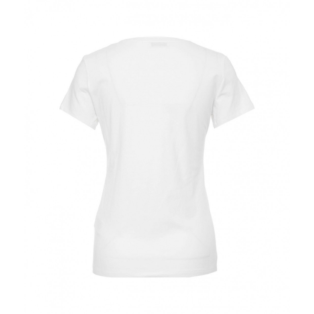 T-shirt con scritta del logo bianco