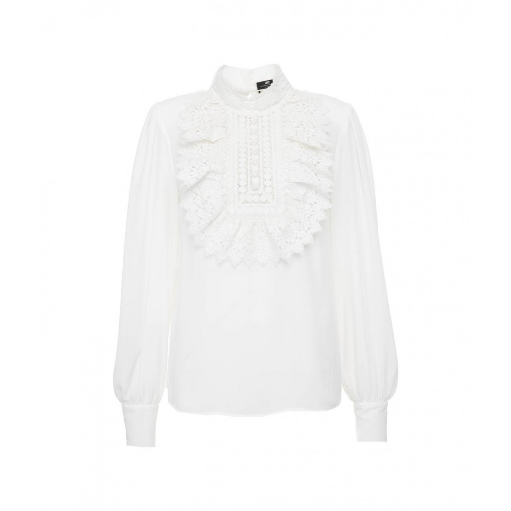 Camicia con pizzo bianco | Bowdoo.com