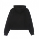 felpa cappuccio donna eilies cropped hoodie BLACK