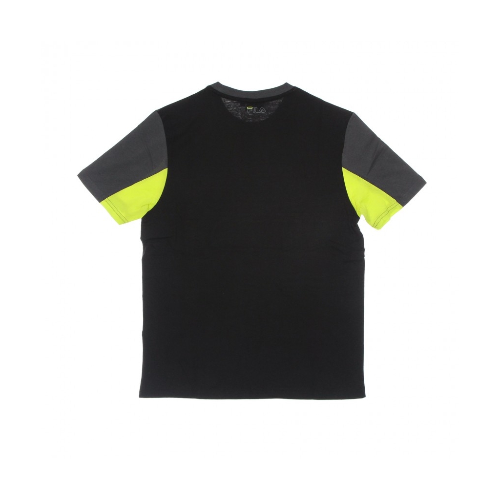 maglietta uomo paton blocked tee BLACK/ASPHALT/SULPHUR SPRING