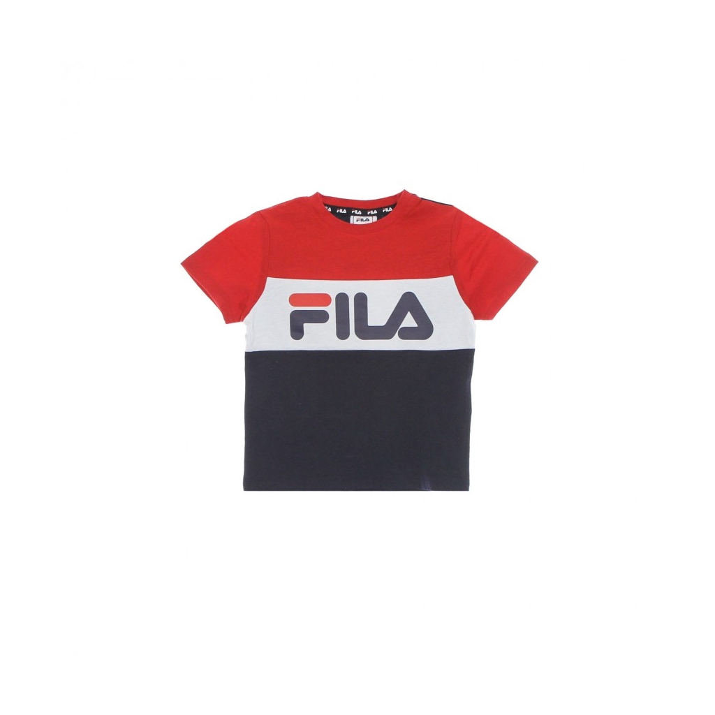 maglietta bambino thea blocked tee BLACK IRIS/TRUE RED/BRIGHT WHITE