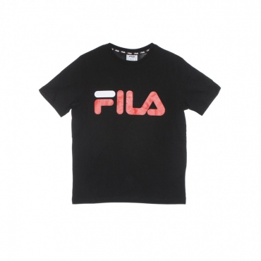 maglietta ragazzo gaia logo tee BLACK