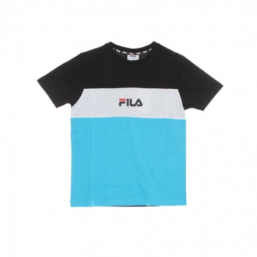 maglietta ragazzo mika basic blocked tee SCUBA BLUE/BLACK/BRIGHT WHITE