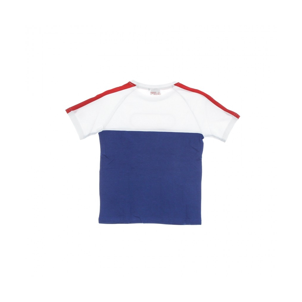 maglietta ragazzo ferdi blocked tee BRIGHT WHITE/LIMOGES/TRUE RED