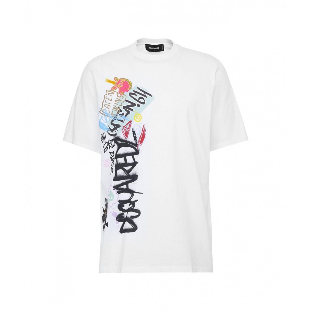 T-shirt con stampa bianco