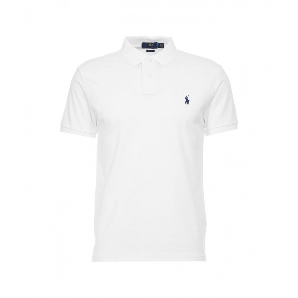 Polo con logo bianco