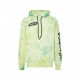 Hoodie con tie-dye verde