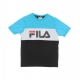 maglietta ragazzo marina blocked tee BLACK/SCUBA BLUE/BRIGHT WHITE