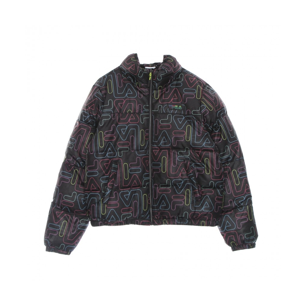 piumino ragazzo sammi aop puffer jacket BLACK