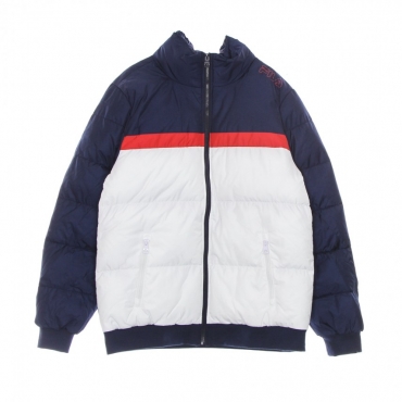 piumino uomo oliver puff jacket BRIGHT WHITE/BLACK IRIS/TRUE RED