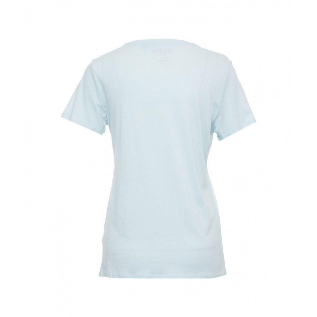 T-shirt con strass azzurro