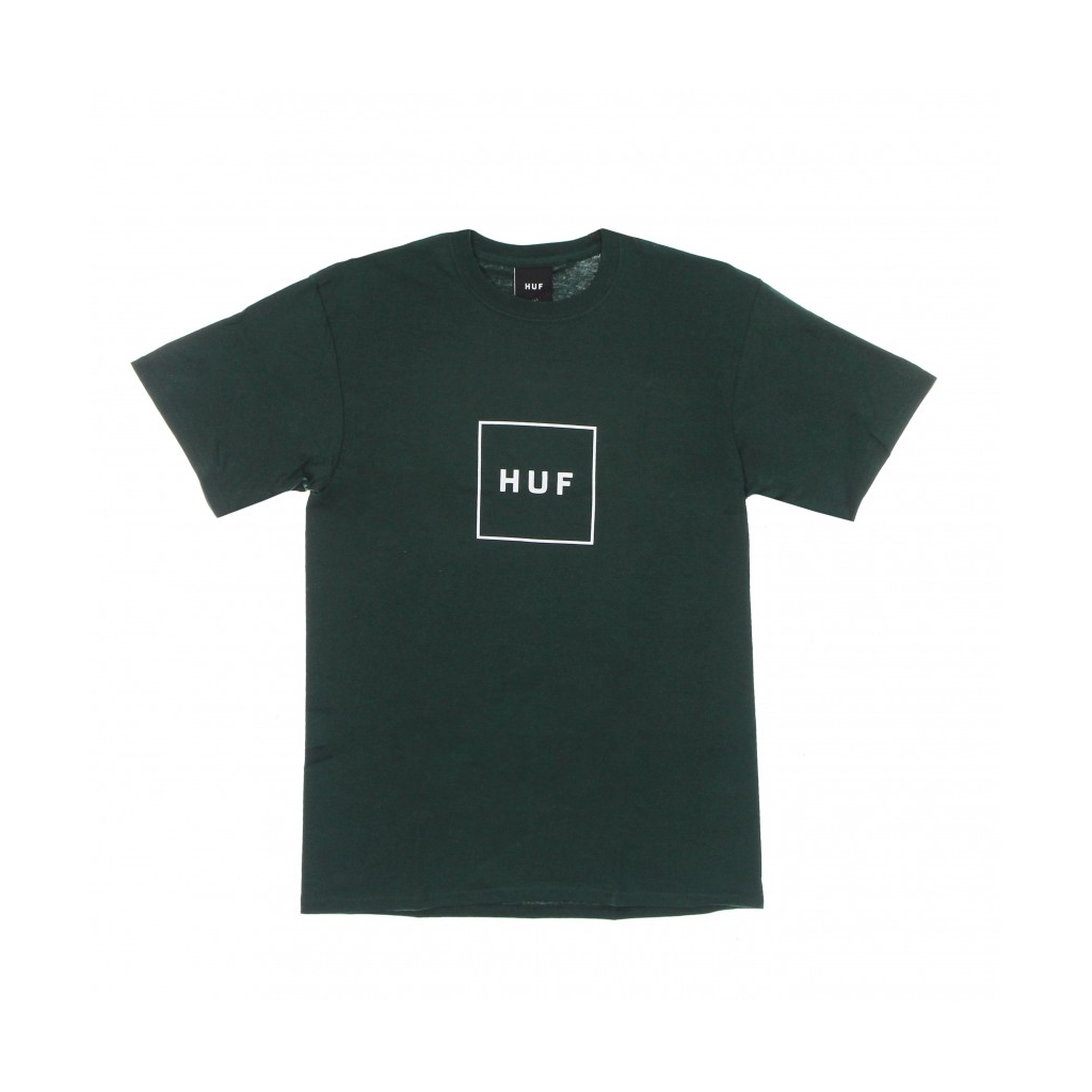 maglietta uomo essentials box logo DARK GREEN