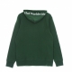 felpa cappuccio uomo box logo DARK GREEN