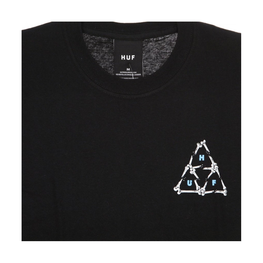 maglietta uomo broken bones triple triangle tee BLACK