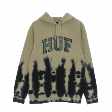 felpa cappuccio uomo hartford tiedye po hoodie TAN